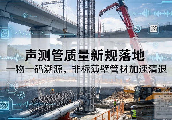 太子河声测管质量新规落地，一物一码溯源，非标薄壁管材加速清退