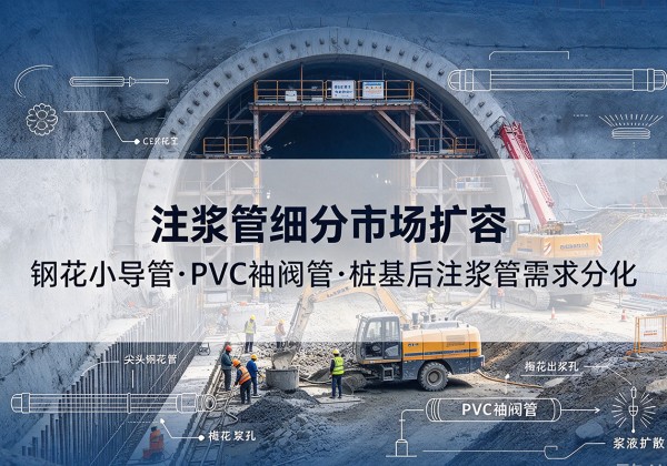 太子河注浆管细分市场扩容，隧道钢花小导管、PVC 袖阀管、桩基后注浆管需求分化